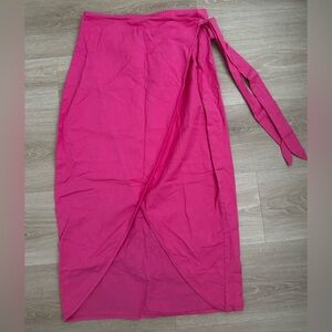 SHORE Wrap MIDI skirt